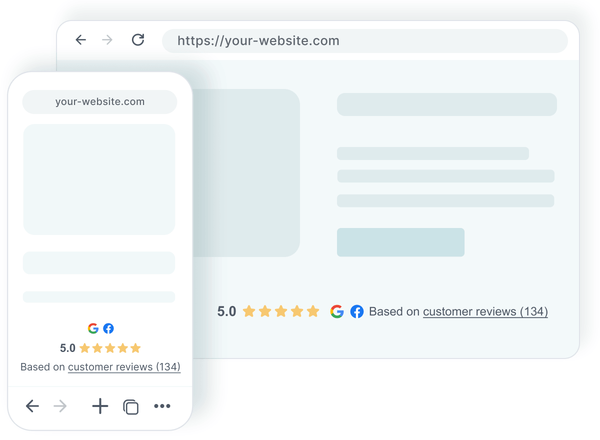 Mini review score widget